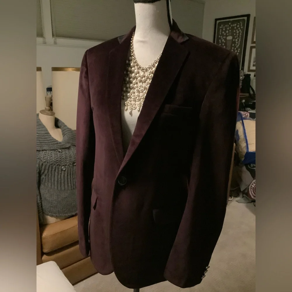 United Colors Of Benetton Velvet Blazer - Picture 3 of 16